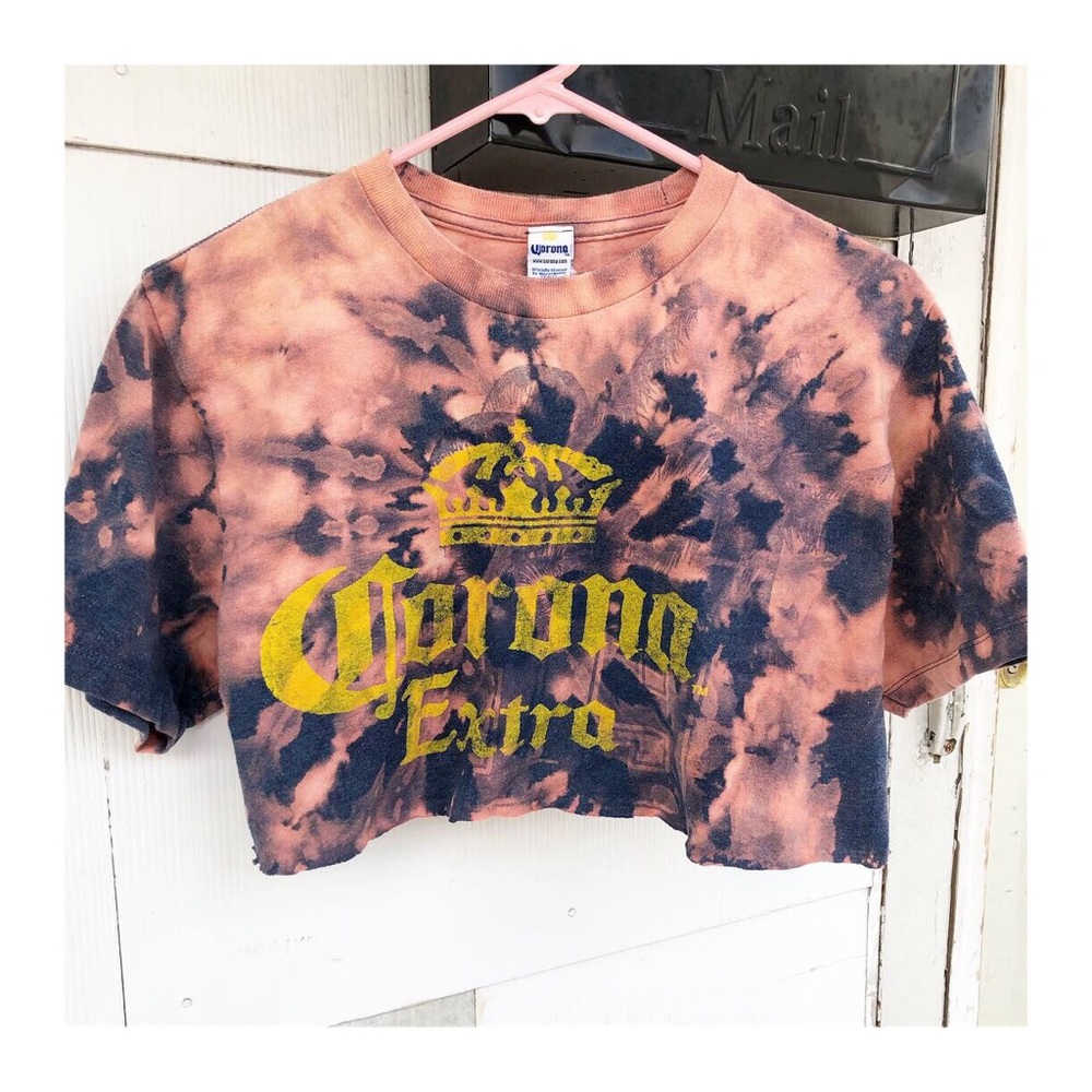 Corona Extra Tie Dyed Crop Top